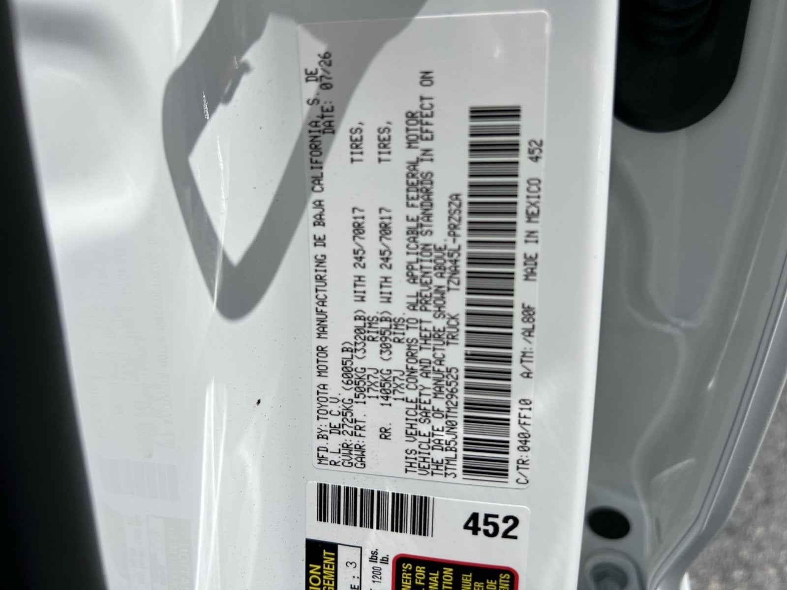 2026 Toyota Tacoma SR5