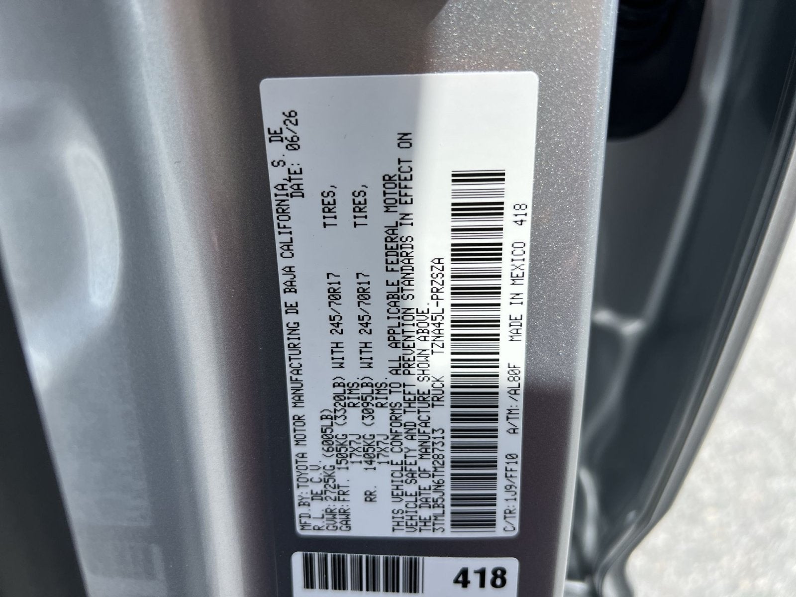 2026 Toyota Tacoma SR5