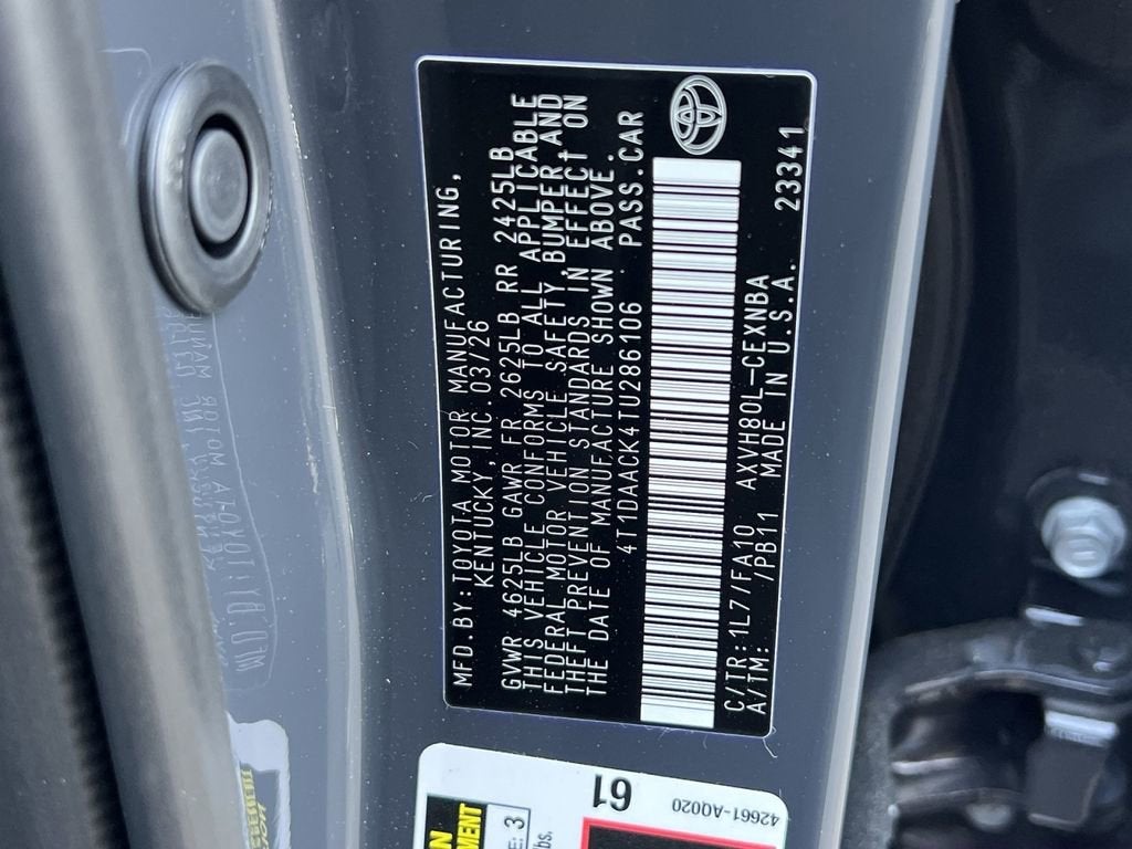 2026 Toyota Camry LE