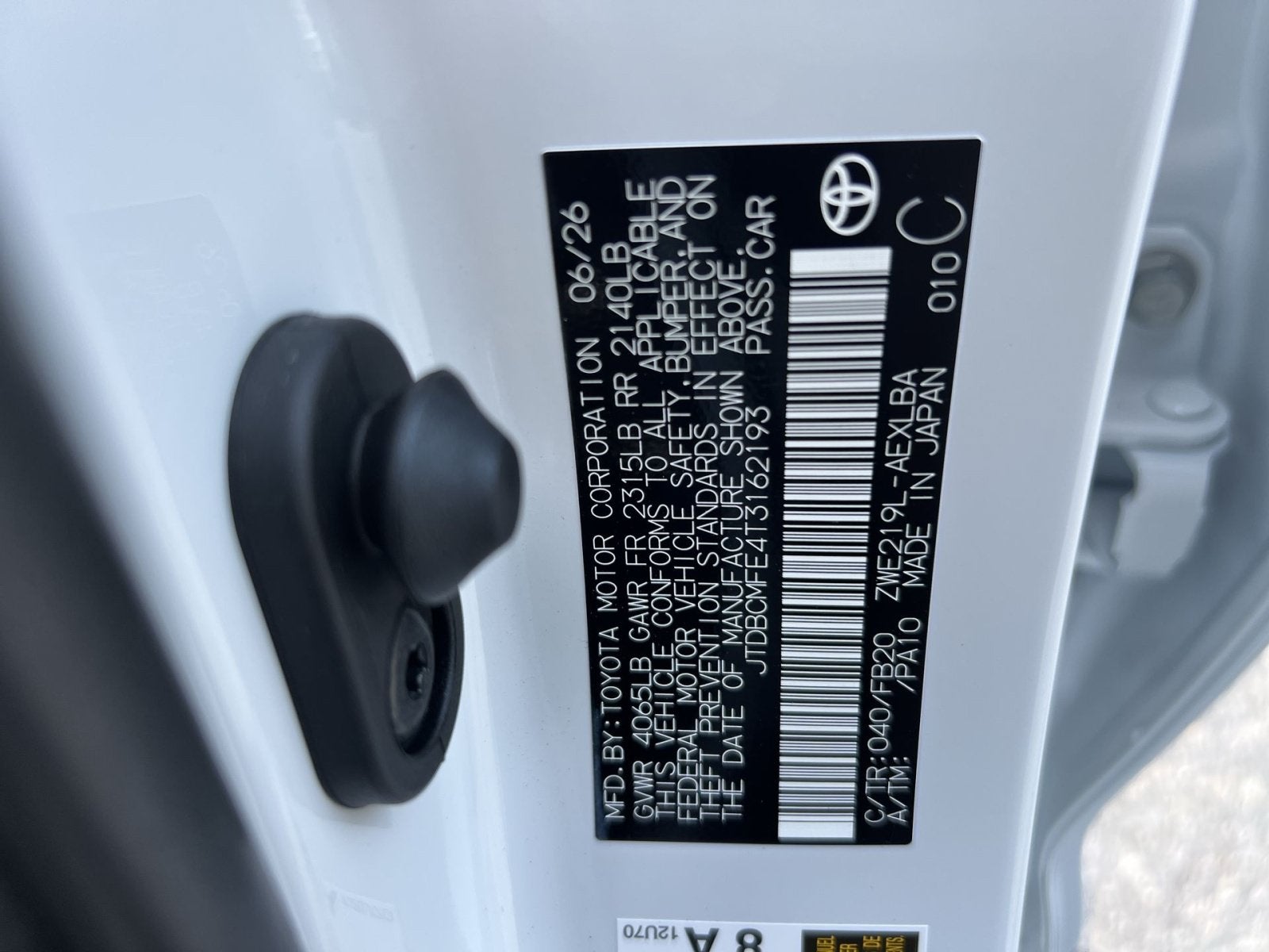 2026 Toyota Corolla Hybrid LE