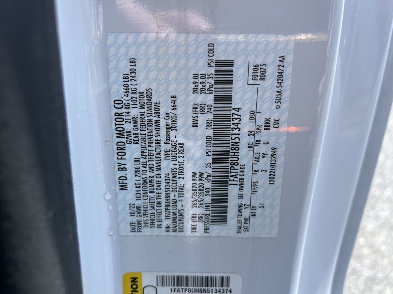 2022 Ford Mustang EcoBoost Premium