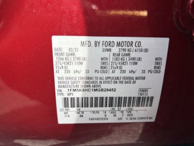 2021 Ford Explorer Platinum