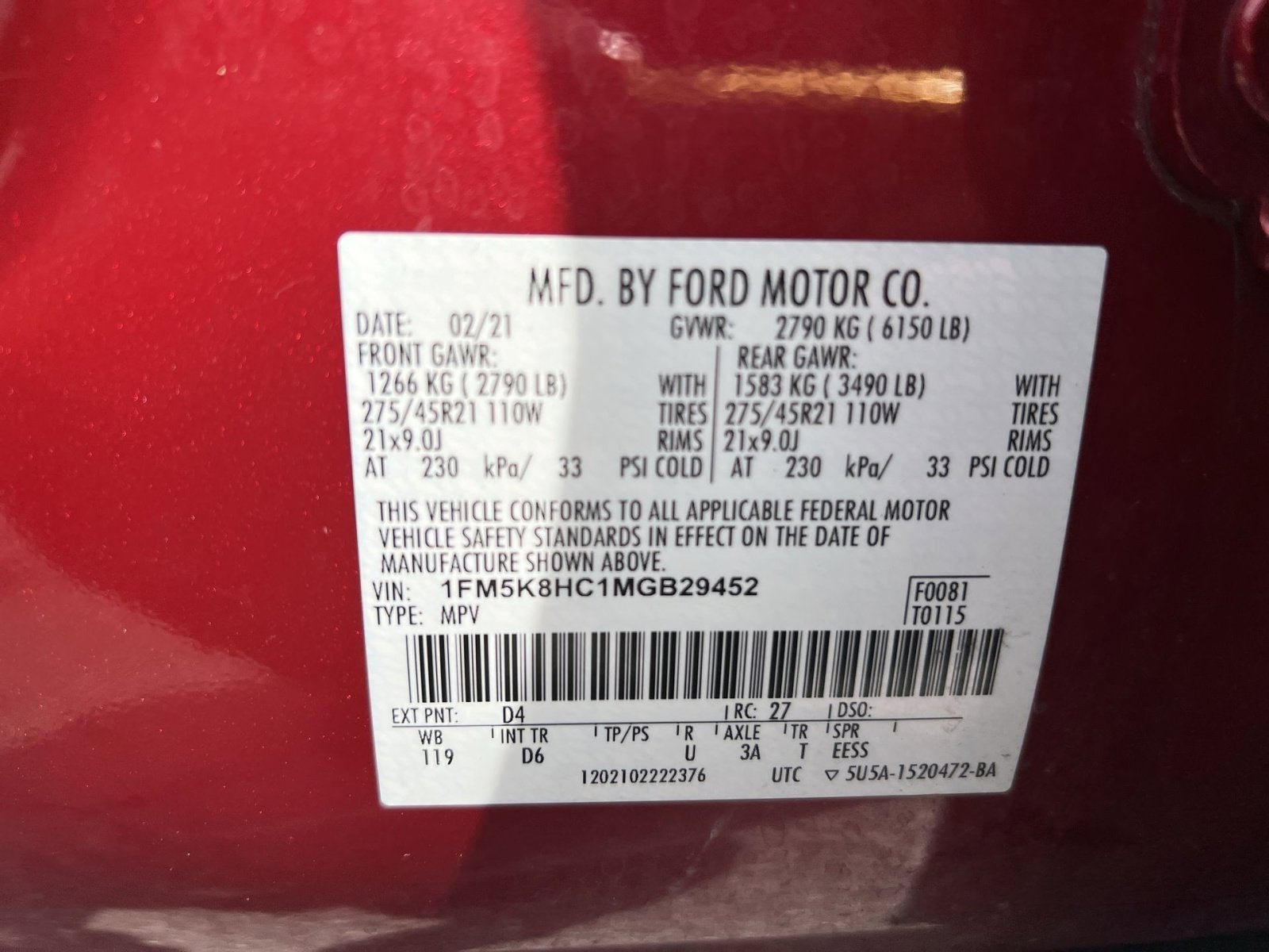 2021 Ford Explorer Platinum