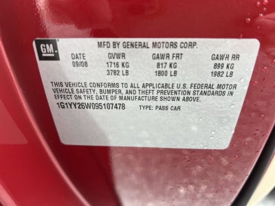 2009 Chevrolet Corvette Base