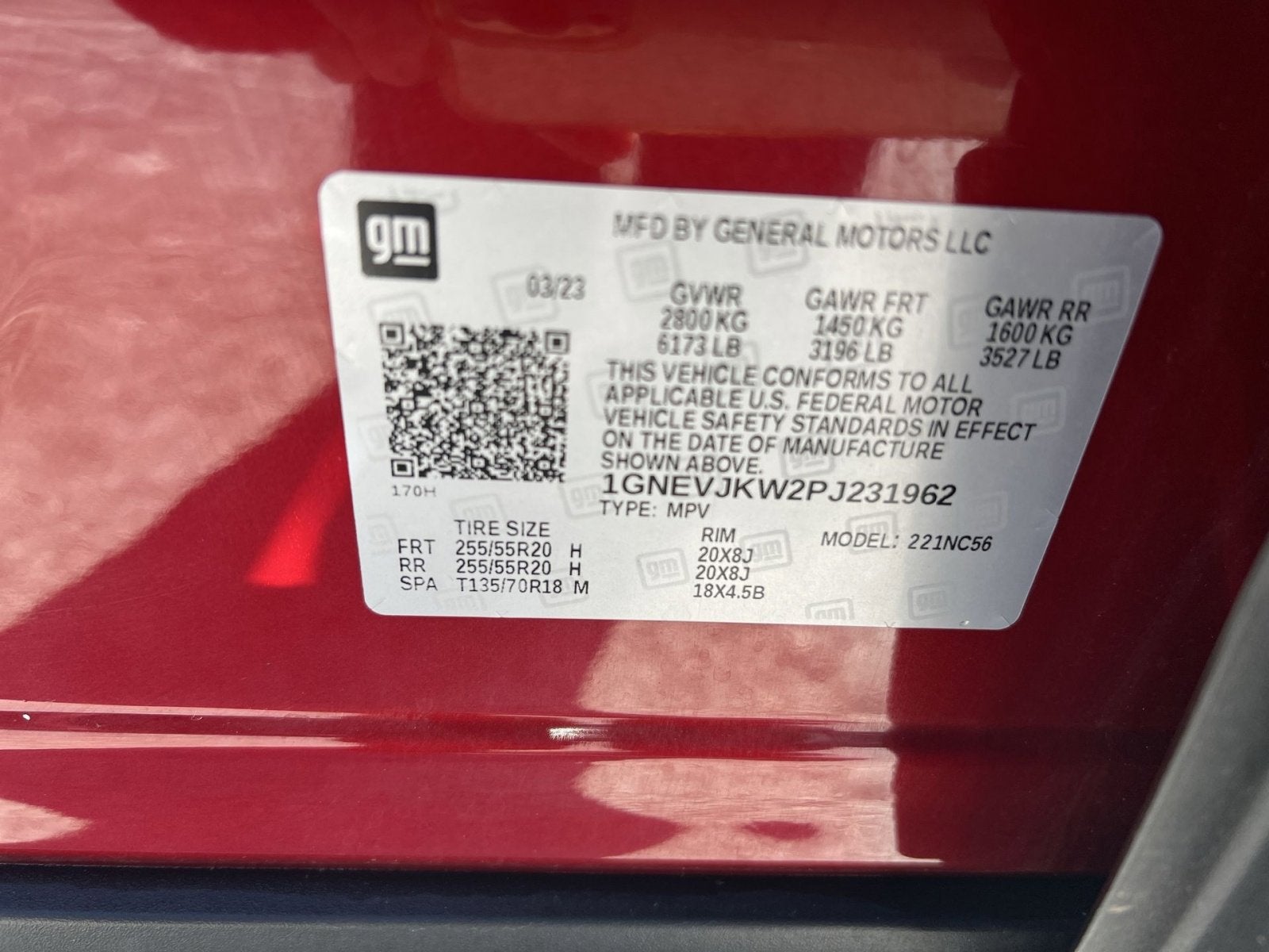 2023 Chevrolet Traverse RS