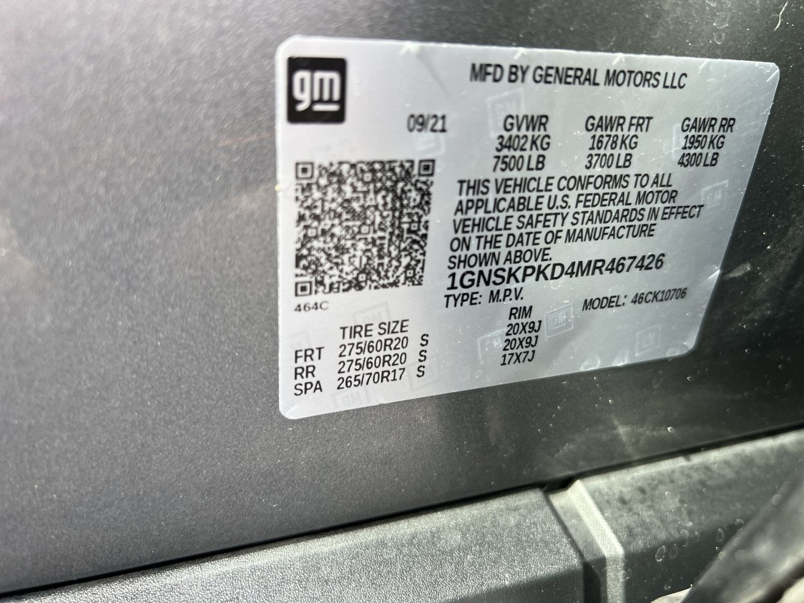 2021 Chevrolet Tahoe Z71