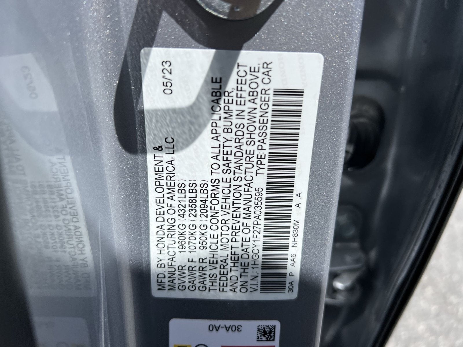 2023 Honda Accord LX