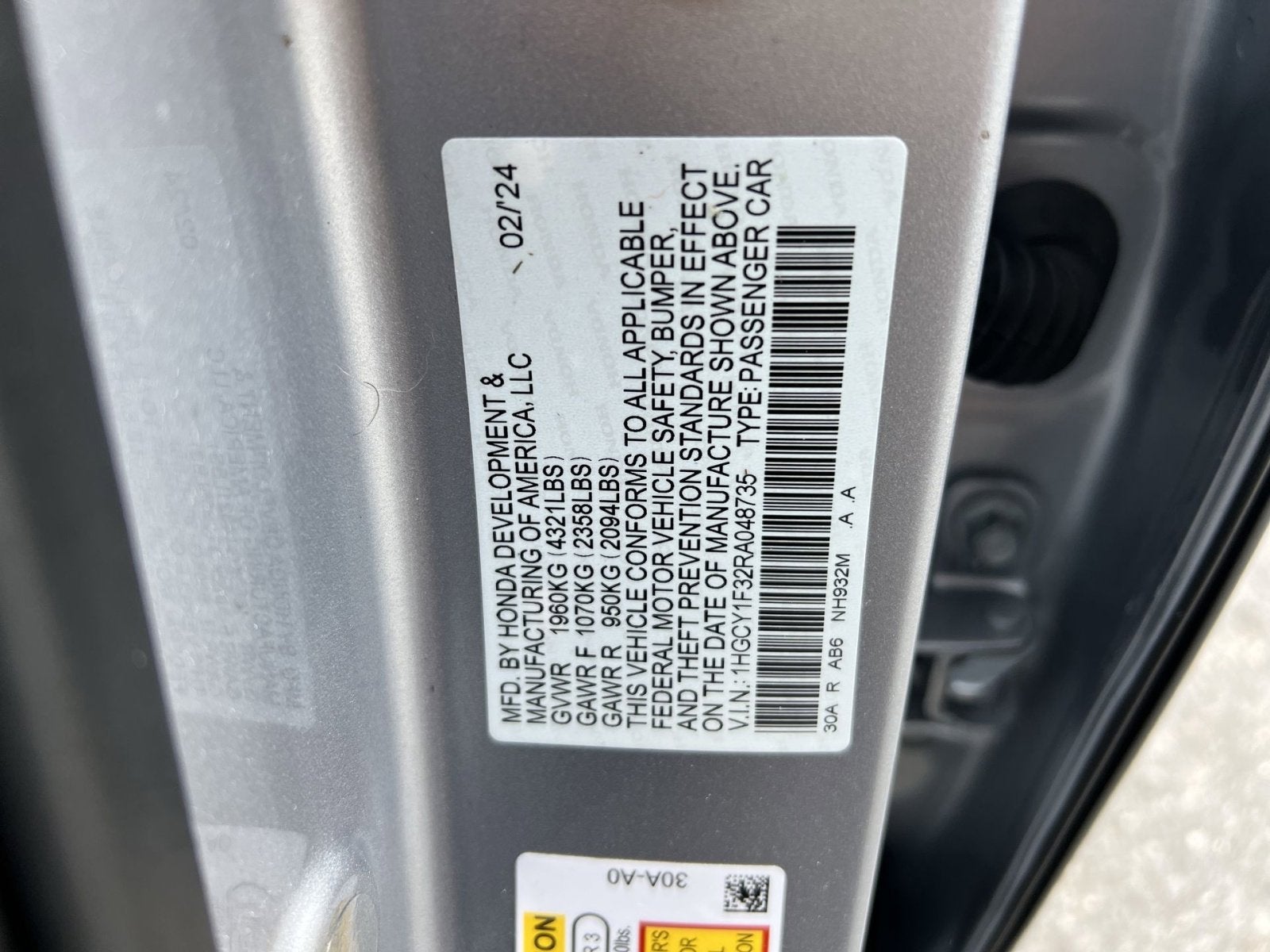 2024 Honda Accord EX