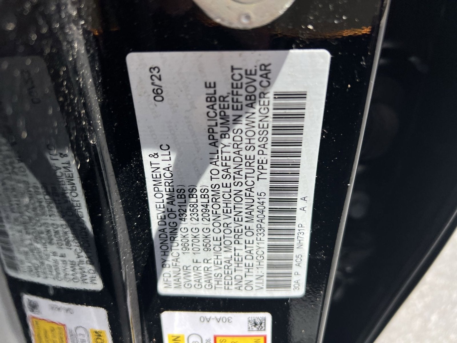 2023 Honda Accord EX