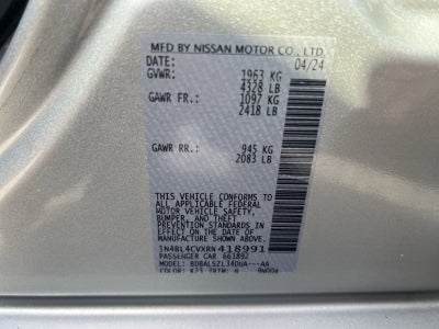 2024 Nissan Altima 2.5 SR