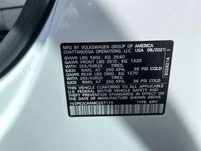 2021 Volkswagen Atlas Cross Sport 3.6L V6 SE w/Technology R-Line