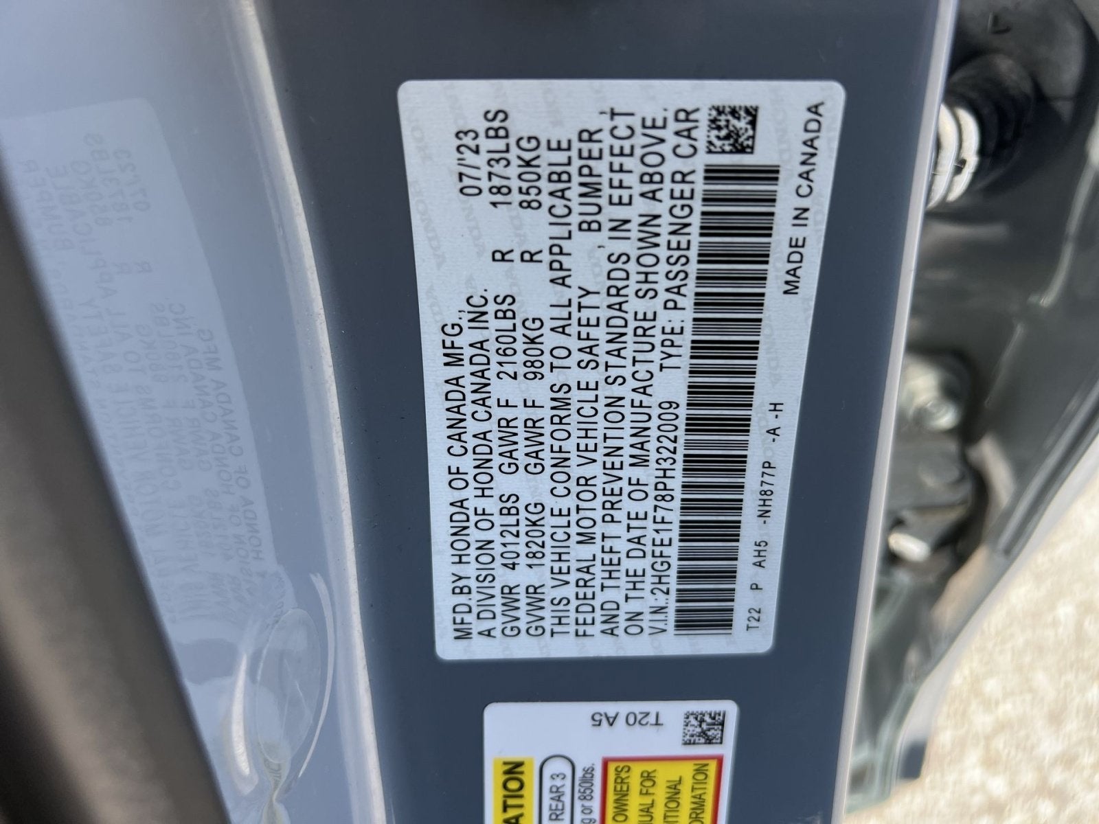 2023 Honda Civic EX