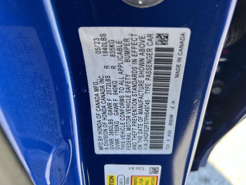 2023 Honda Civic Sport