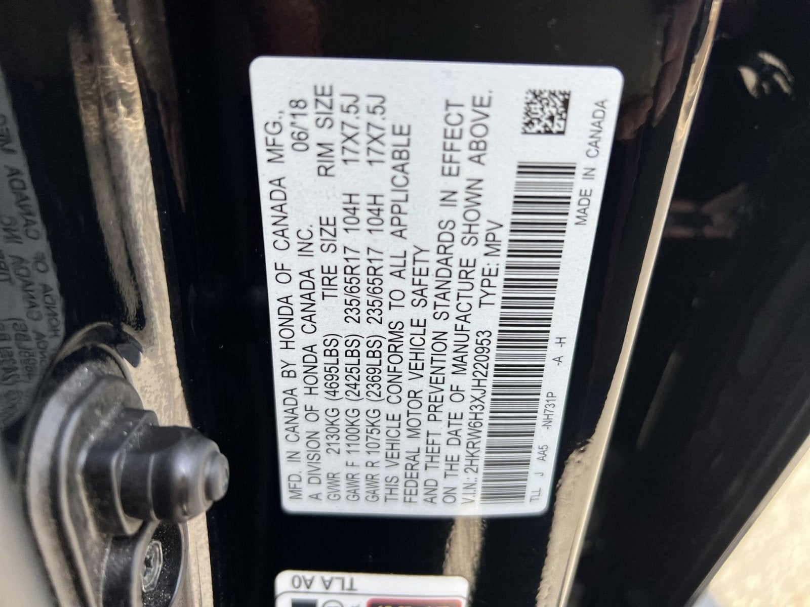 2018 Honda CR-V LX