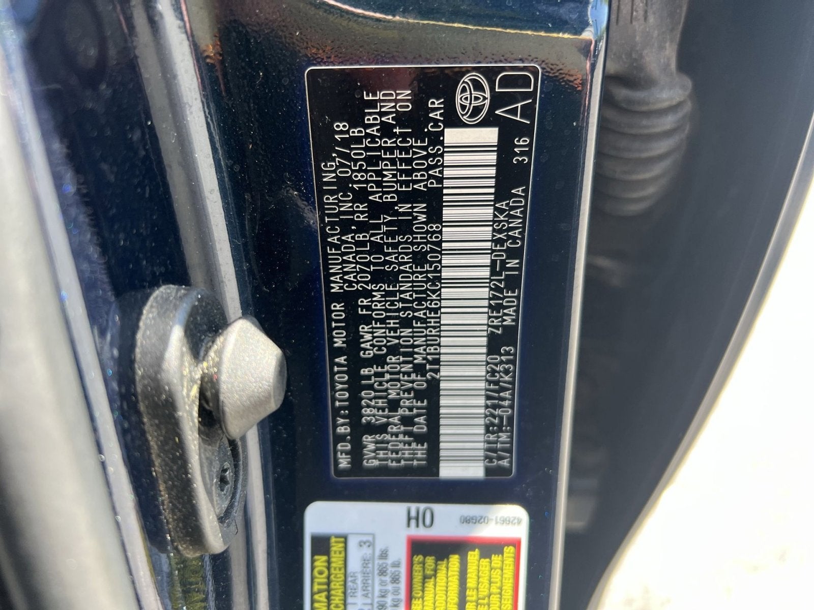 2019 Toyota Corolla SE