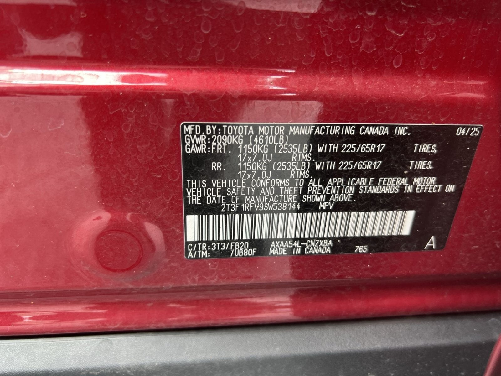 2025 Toyota RAV4 LE
