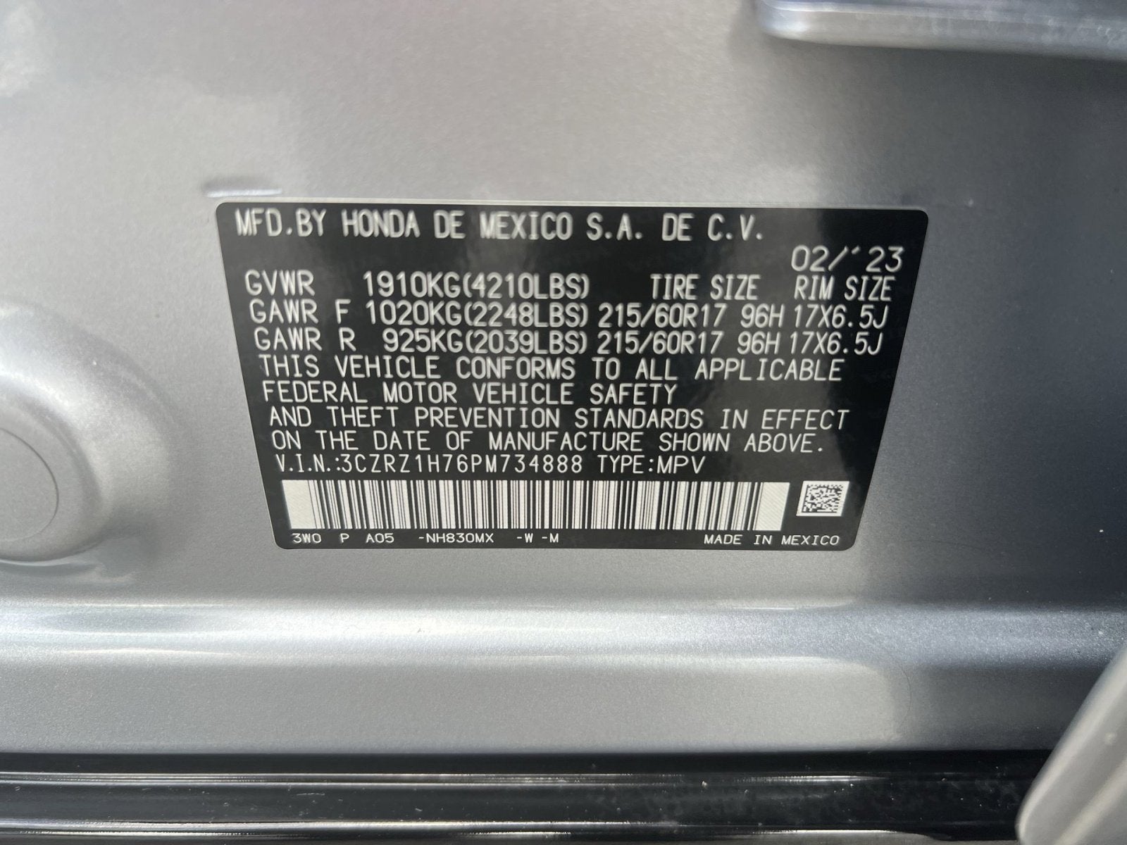 2023 Honda HR-V EX-L