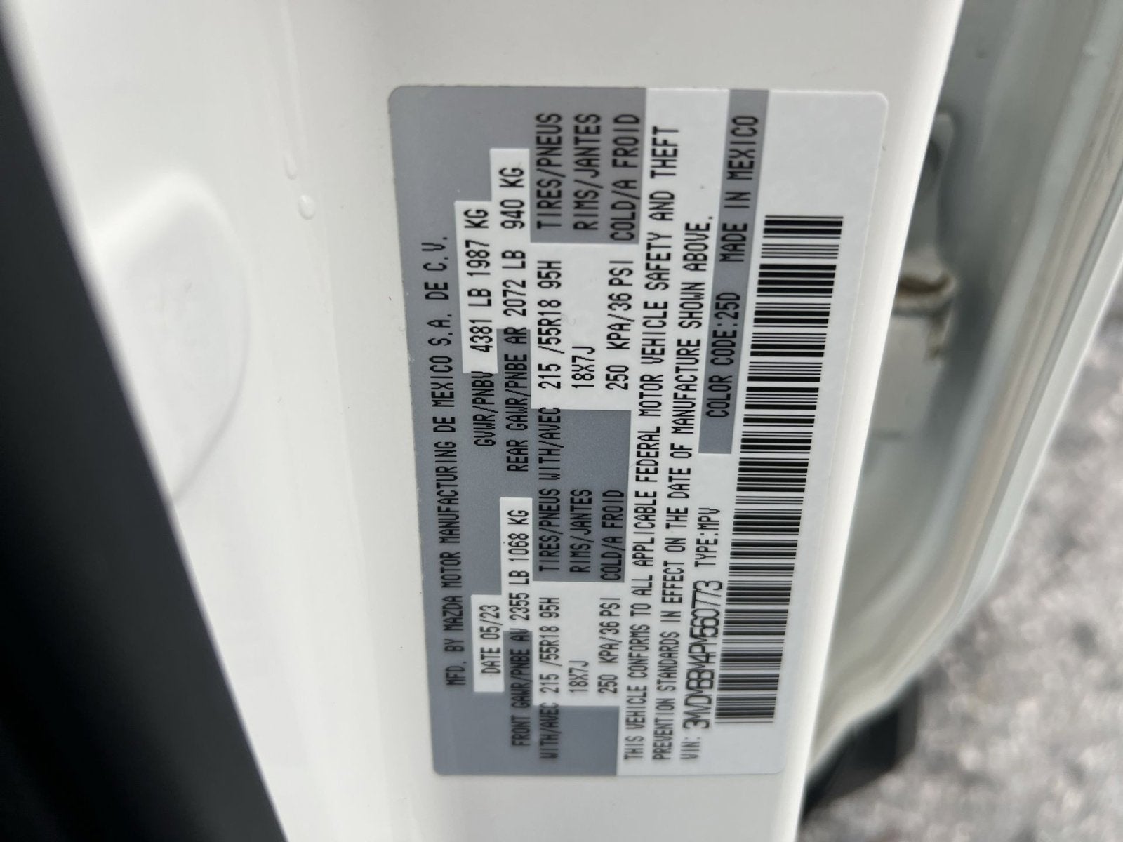 2023 Mazda Mazda CX-30 2.5 S Select Package