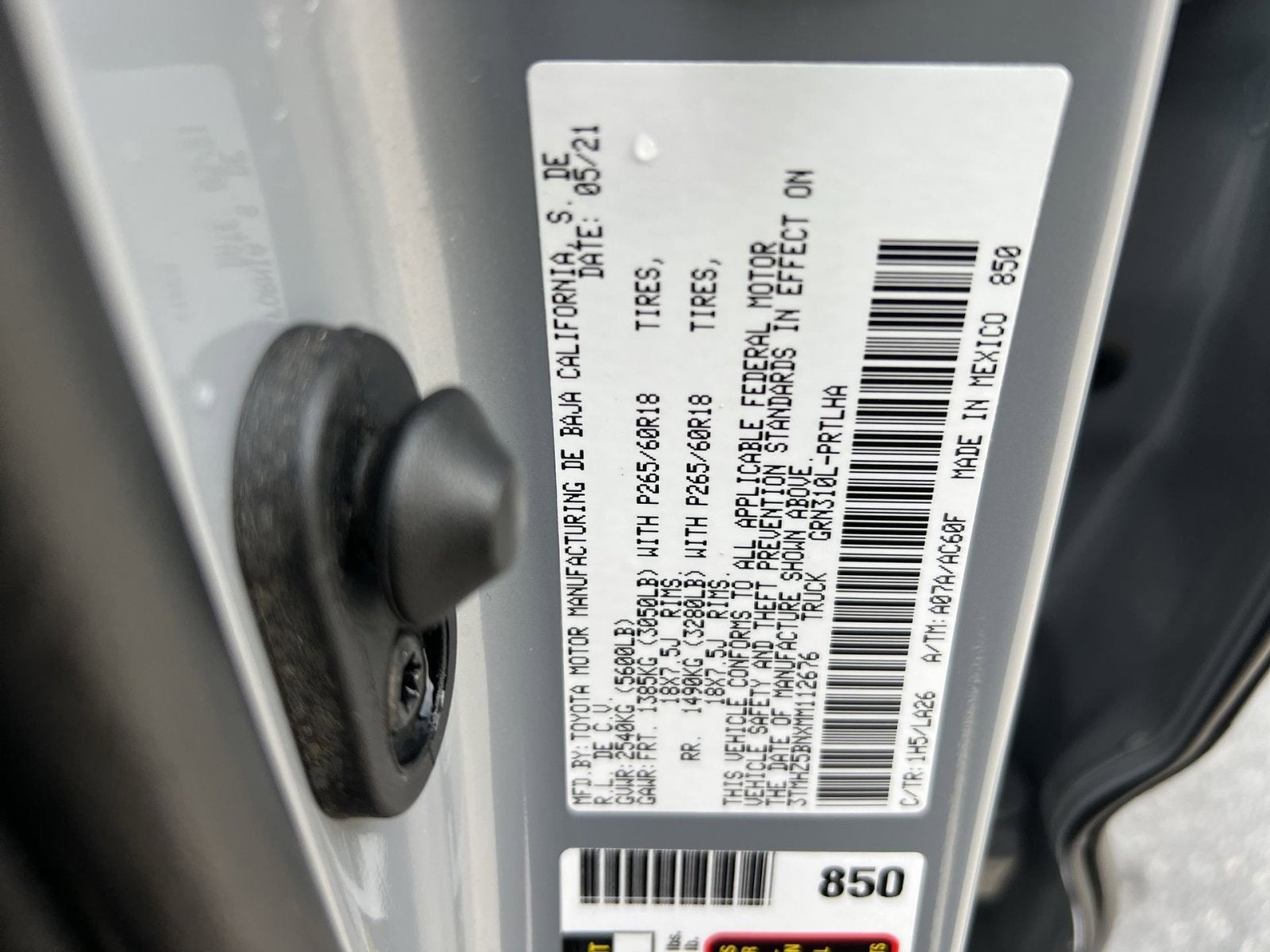 2021 Toyota Tacoma Limited