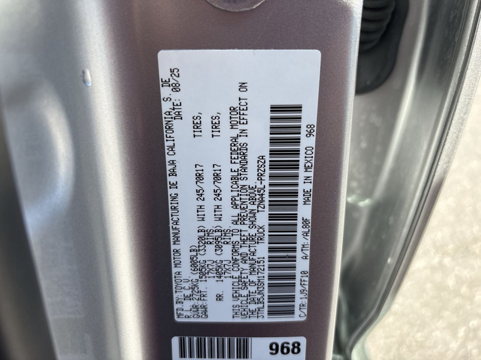 2025 Toyota Tacoma SR5