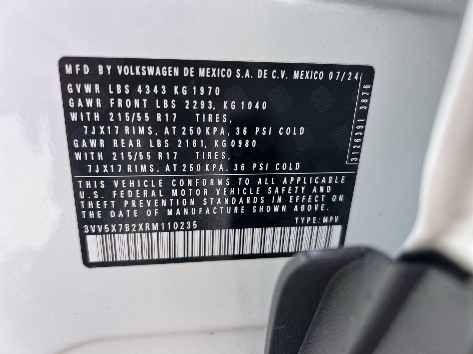 2024 Volkswagen Taos 1.5T S