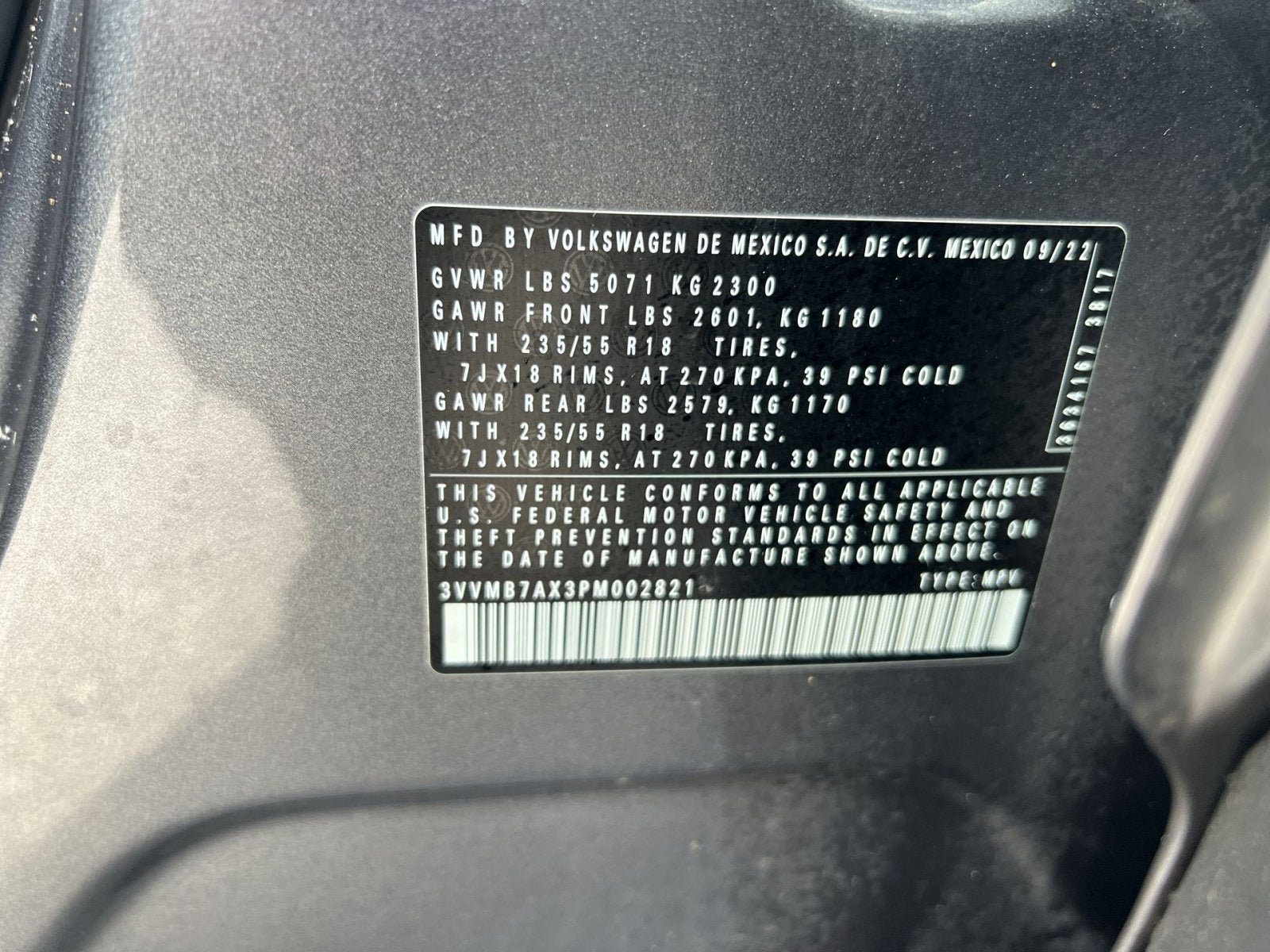 2023 Volkswagen Tiguan 2.0T SE
