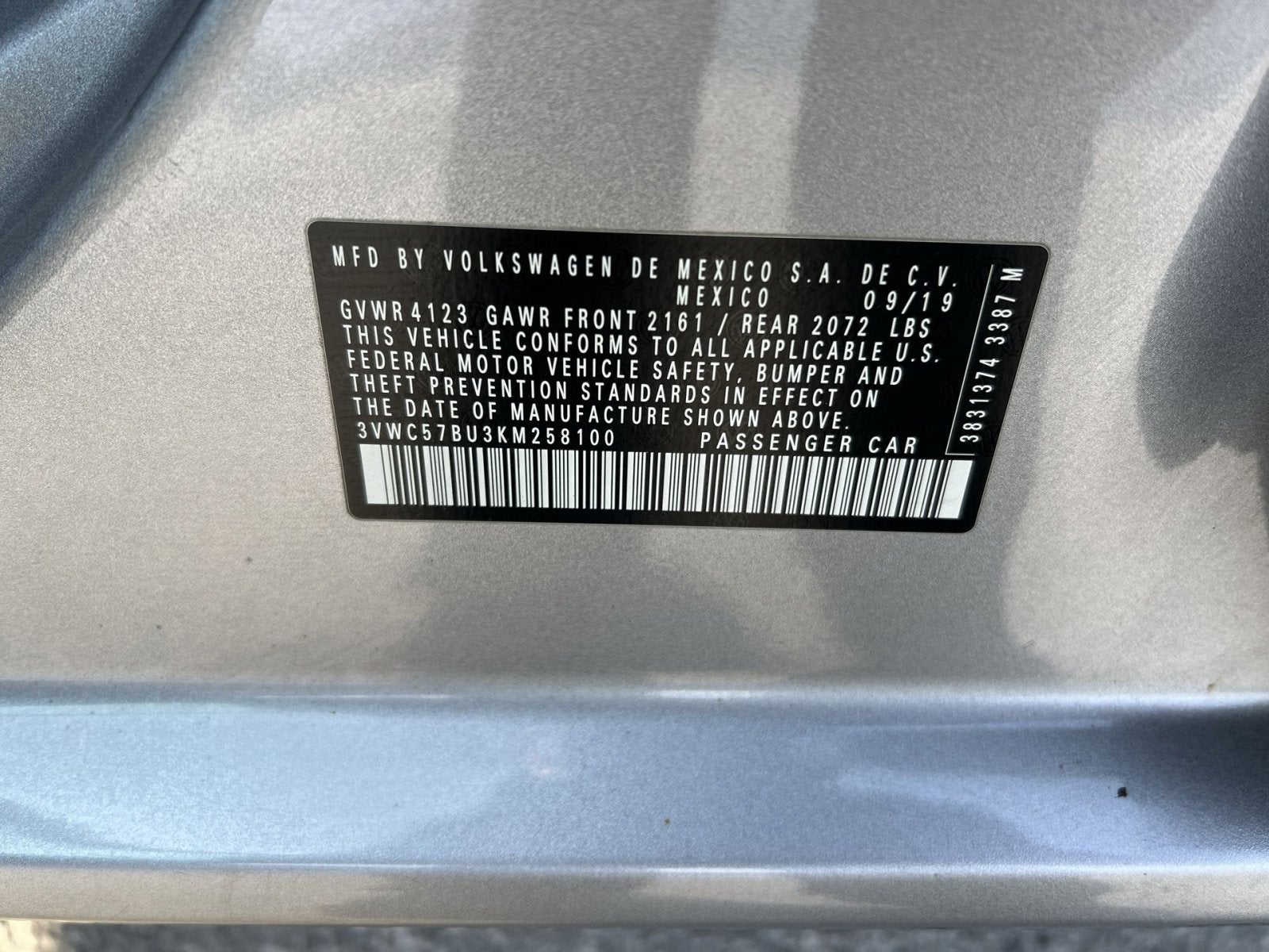 2019 Volkswagen Jetta 1.4T SE