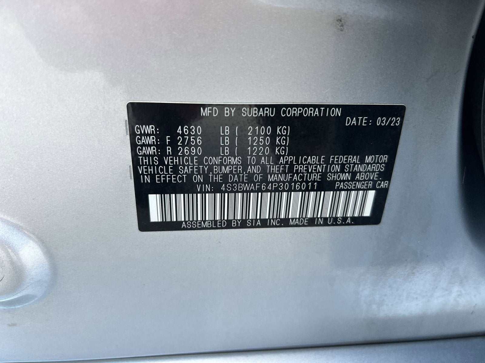 2023 Subaru Legacy Premium