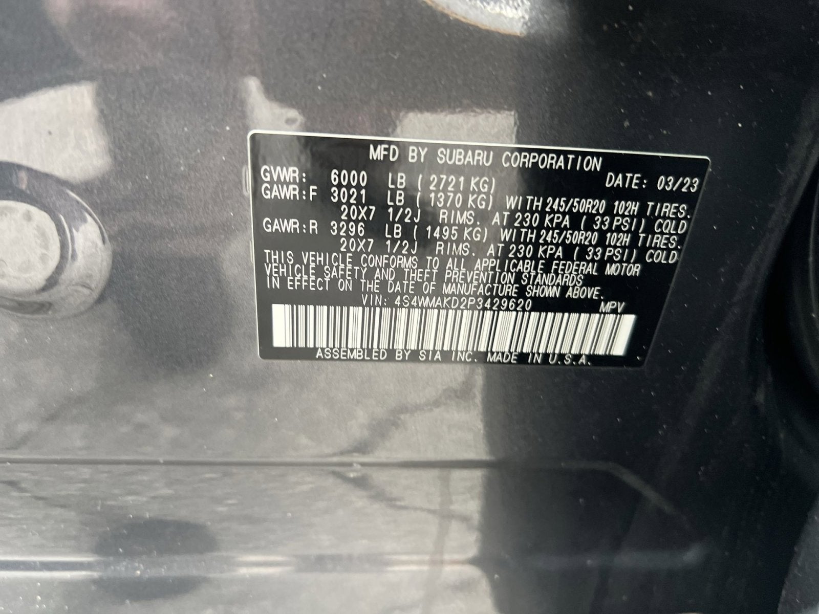 2023 Subaru Ascent Onyx Edition
