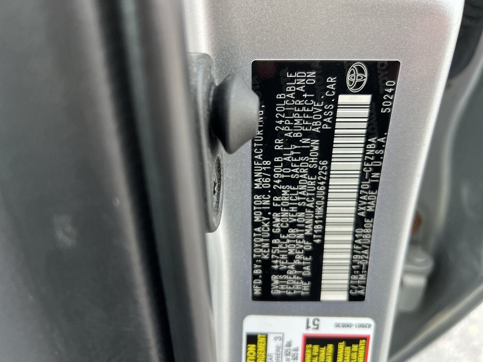 2018 Toyota Camry LE