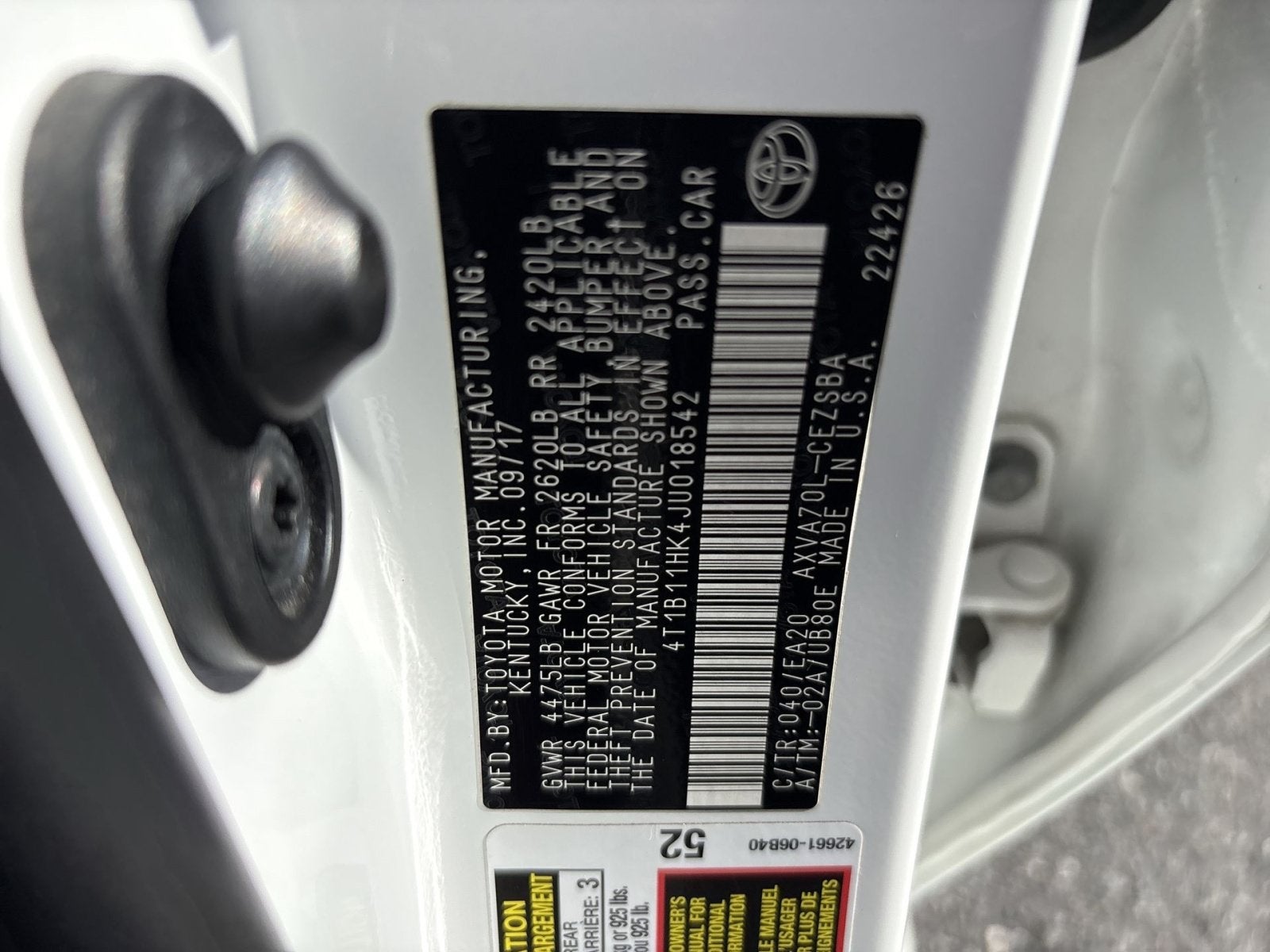 2018 Toyota Camry SE