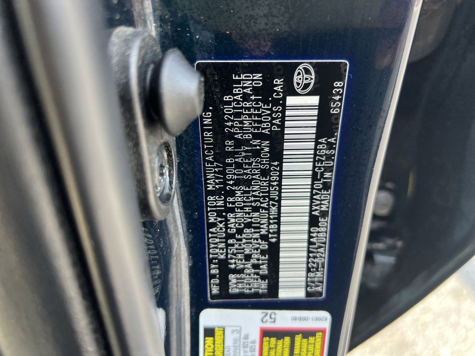 2018 Toyota Camry XLE