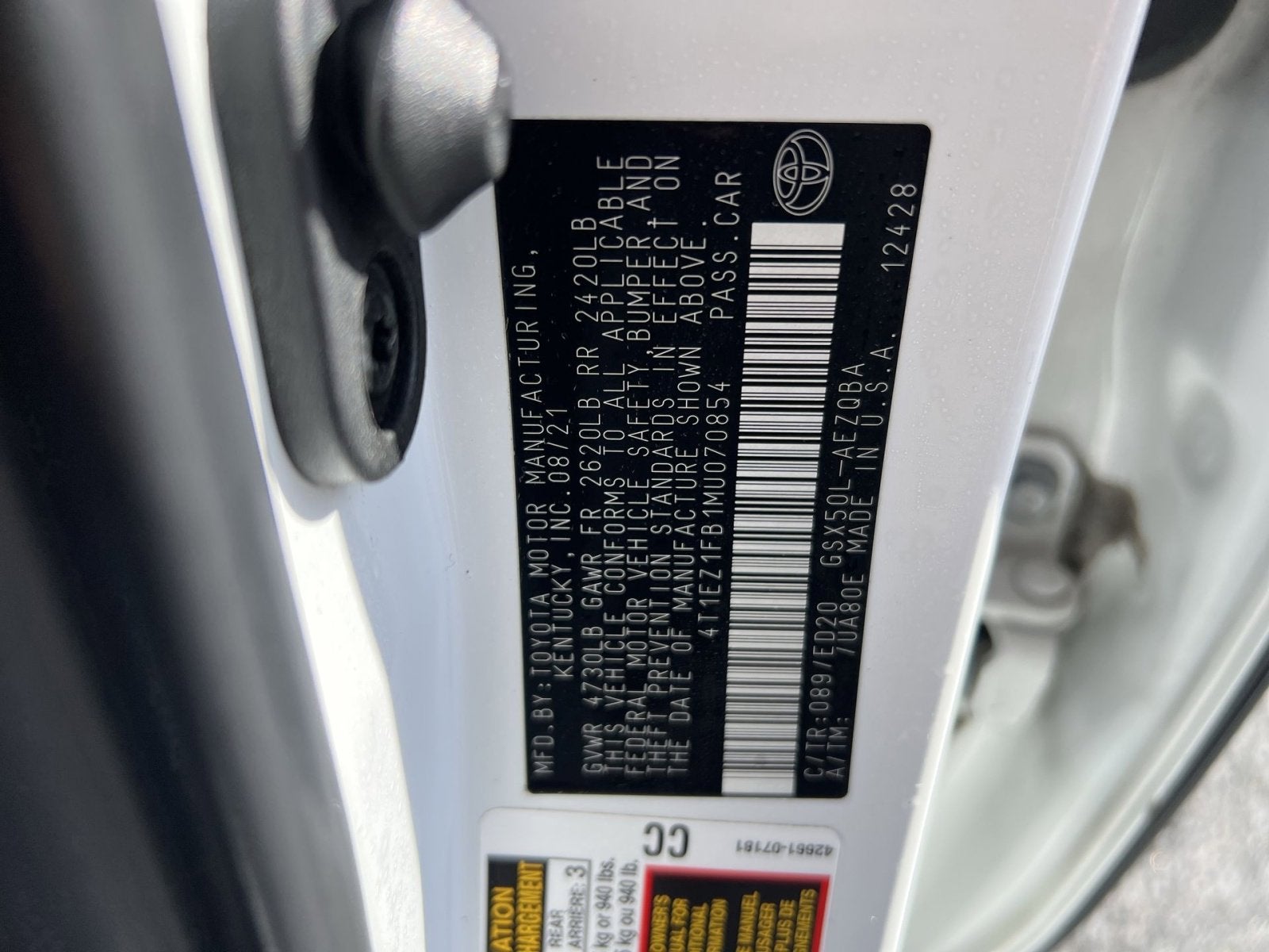 2021 Toyota Avalon XSE