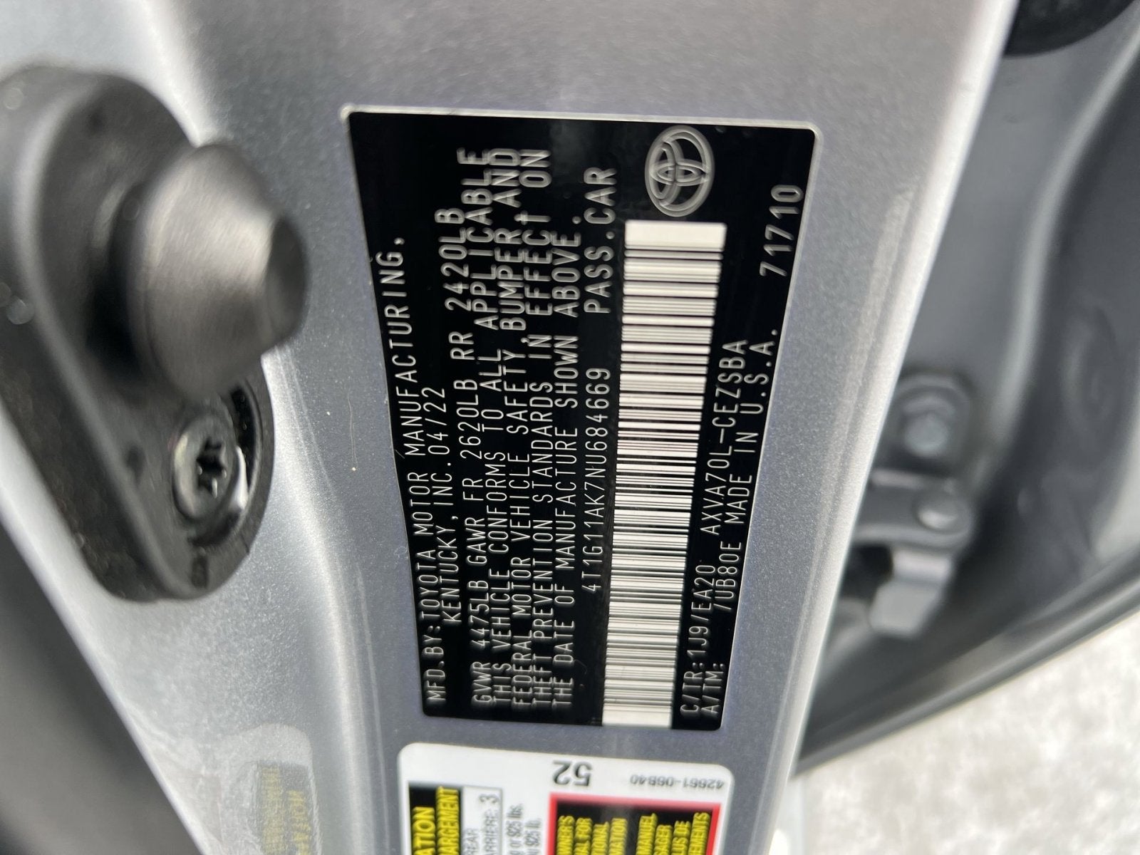 2022 Toyota Camry SE