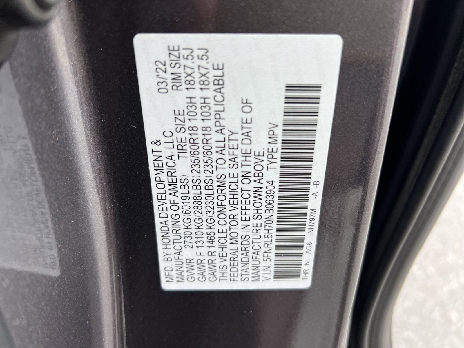 2022 Honda Odyssey EX-L