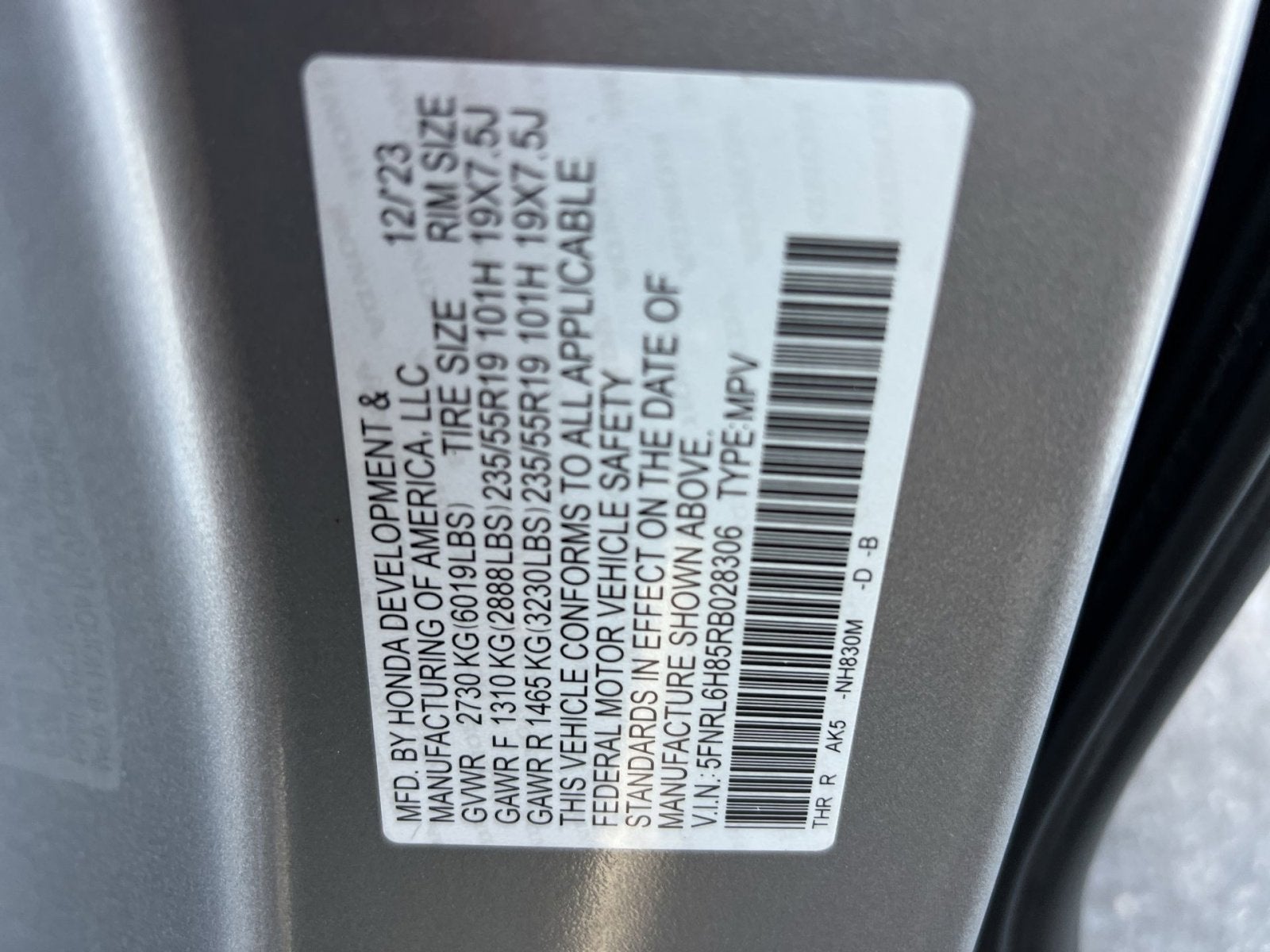 2024 Honda Odyssey Touring