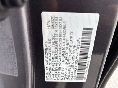 2025 Honda Odyssey Touring