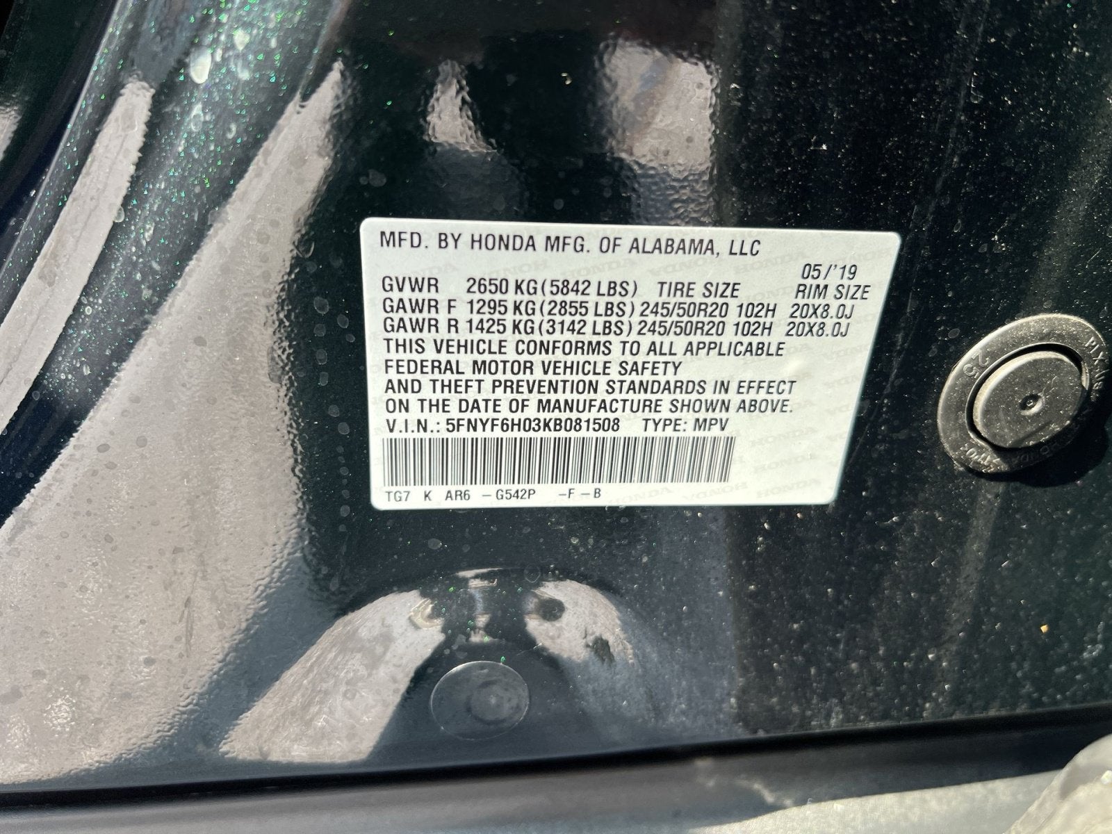 2019 Honda Pilot Elite