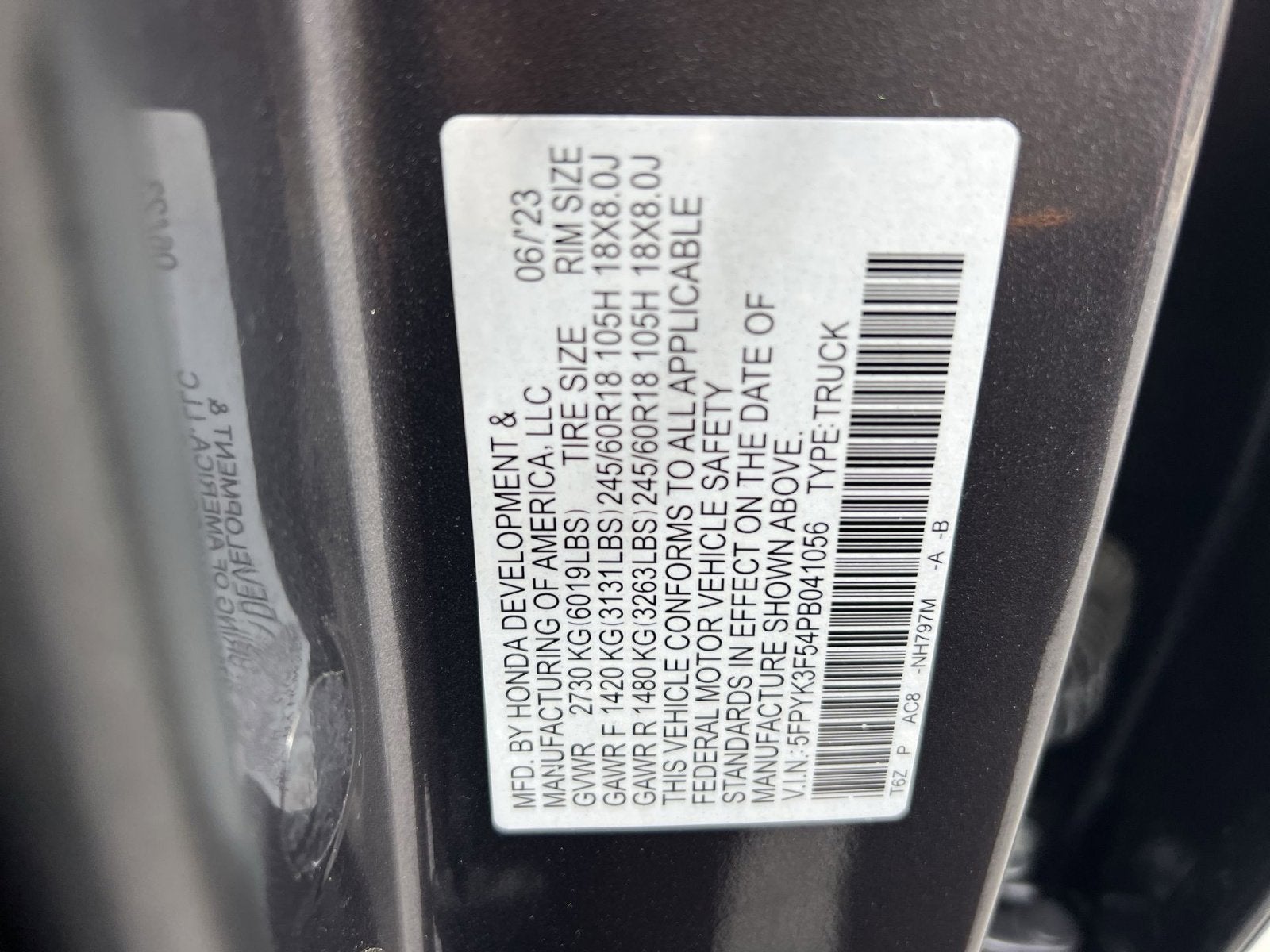 2023 Honda Ridgeline RTL