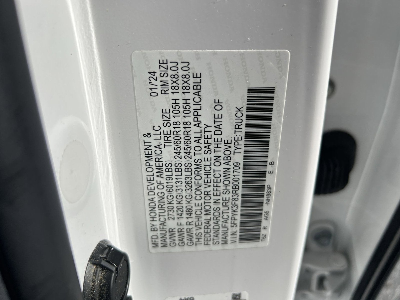 2024 Honda Ridgeline Black Edition