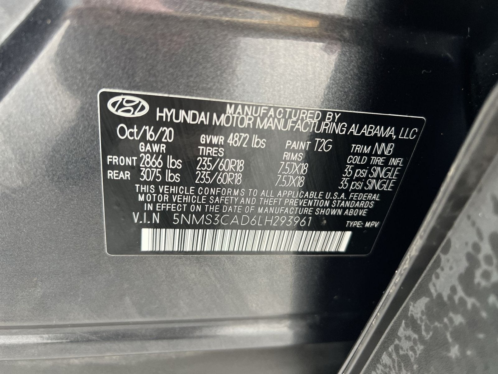 2020 Hyundai Santa Fe SEL