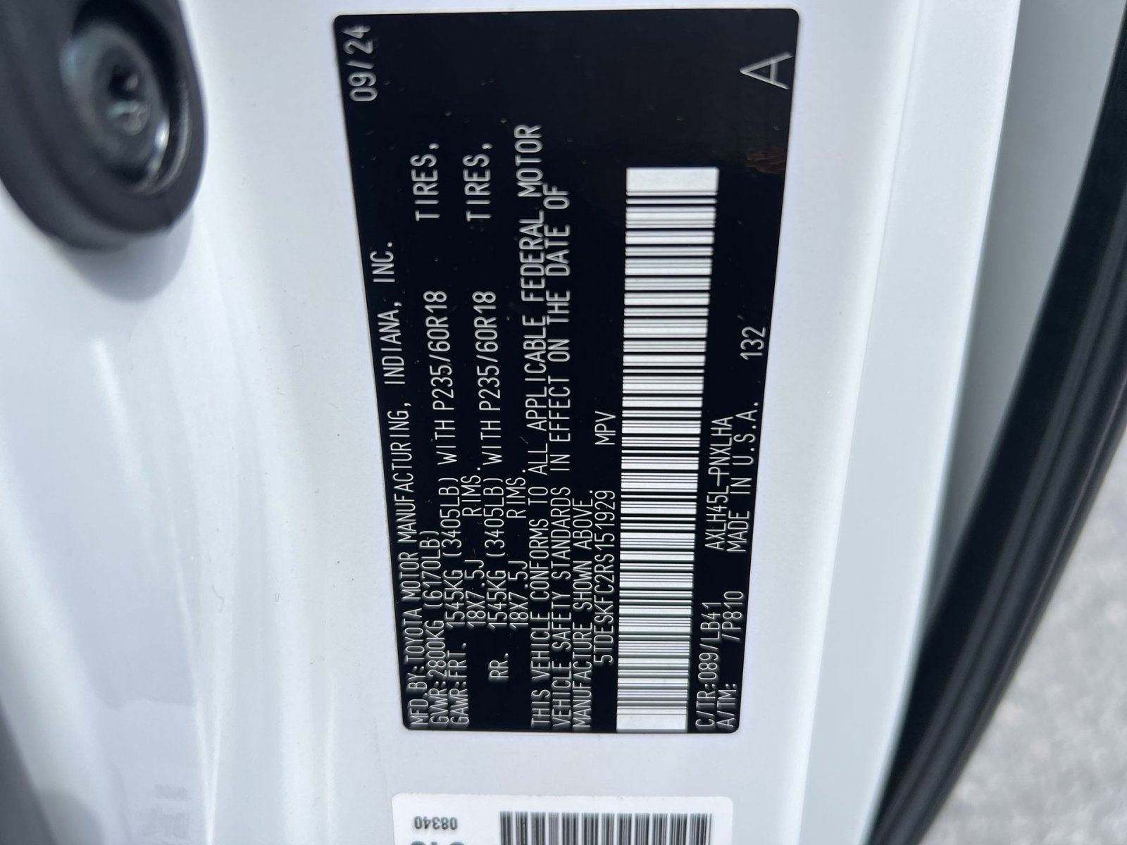 2024 Toyota Sienna Platinum