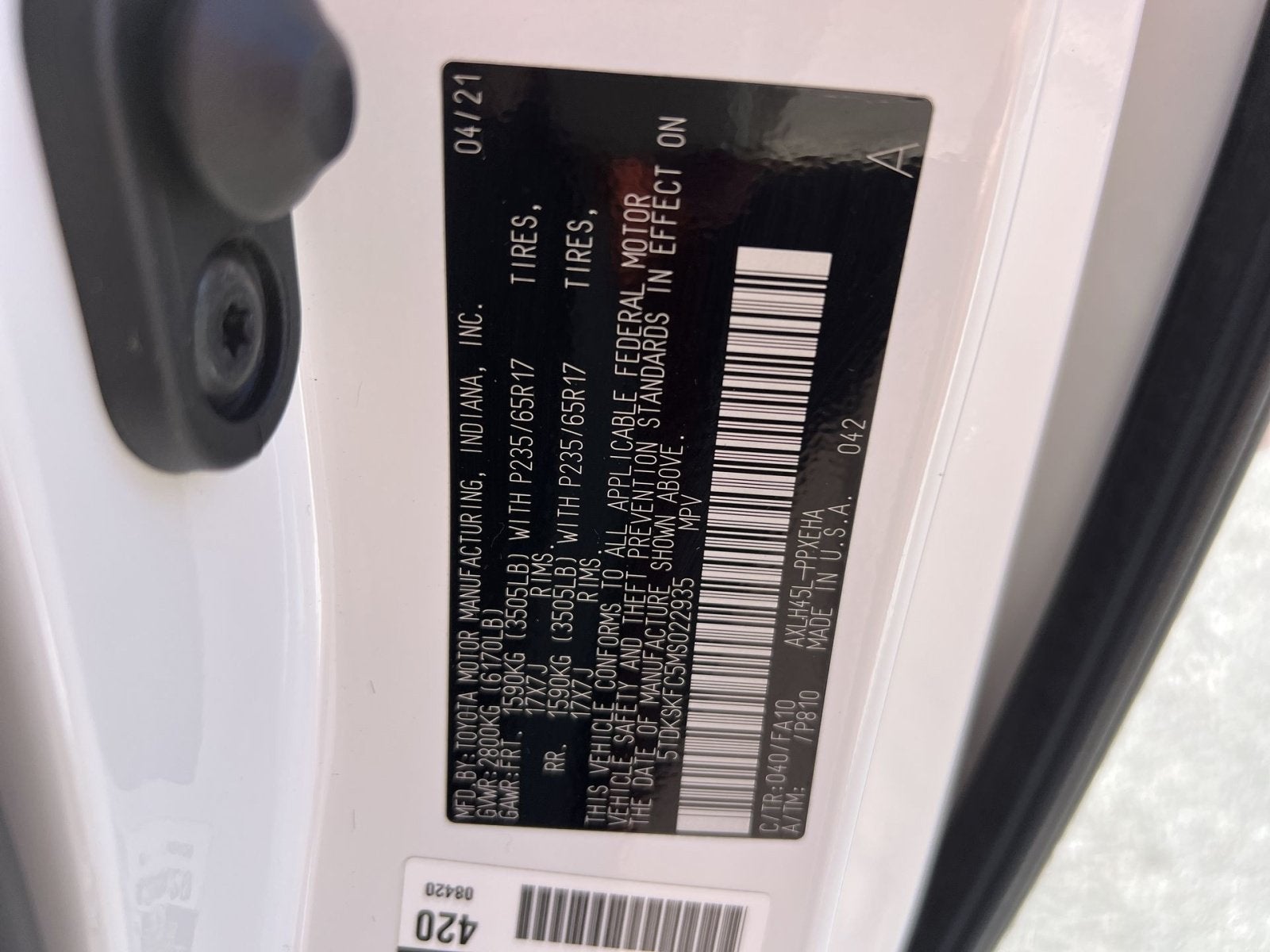 2021 Toyota Sienna LE