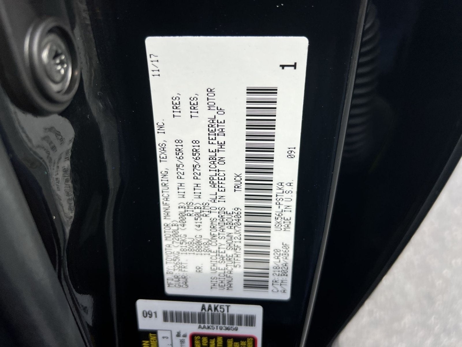 2018 Toyota Tundra Limited