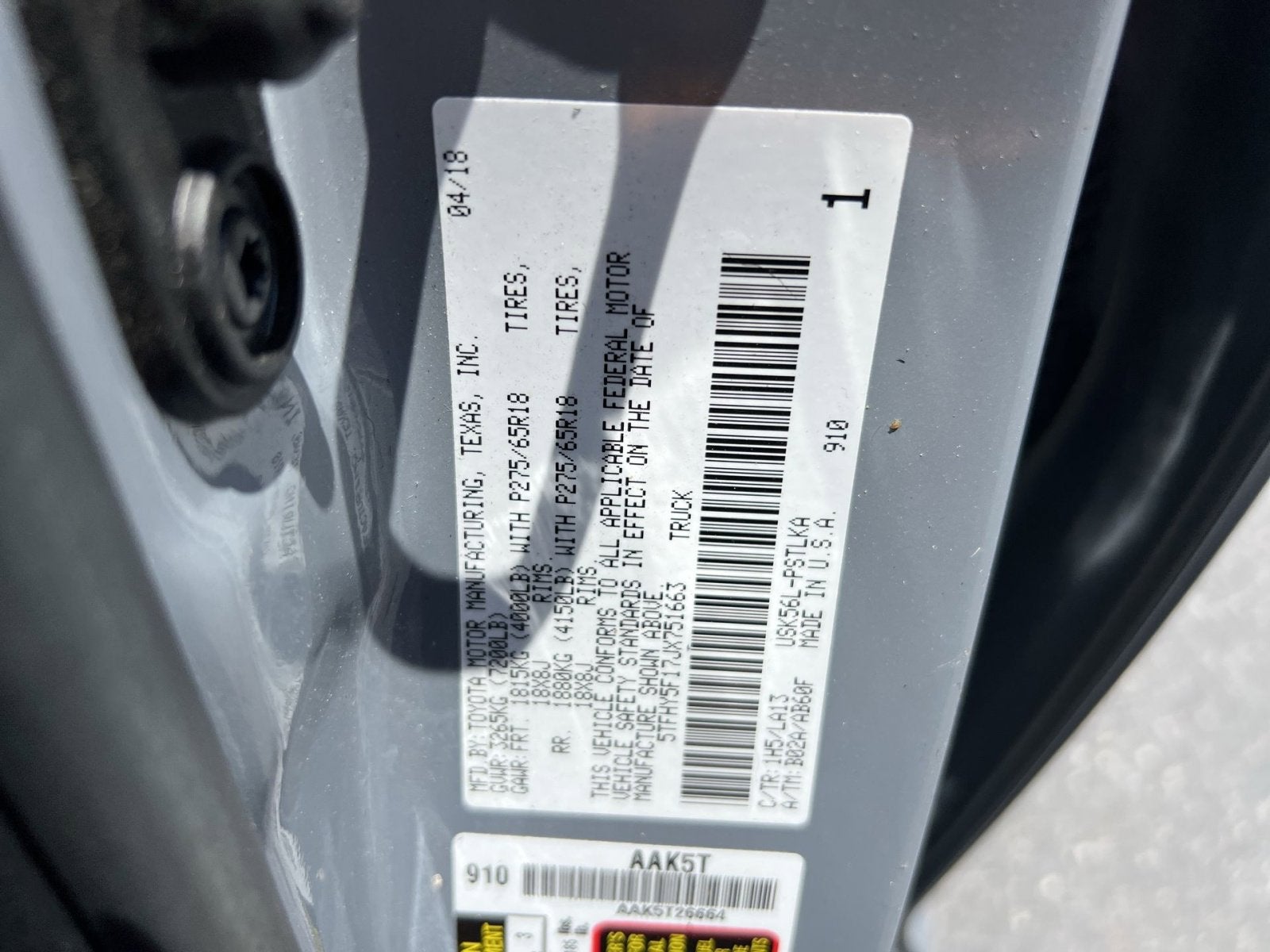 2018 Toyota Tundra Limited
