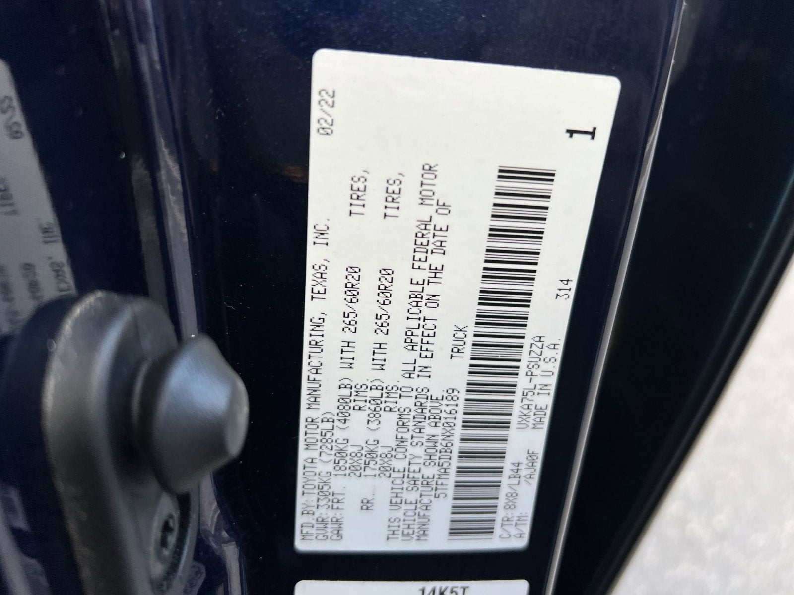 2022 Toyota Tundra 1794