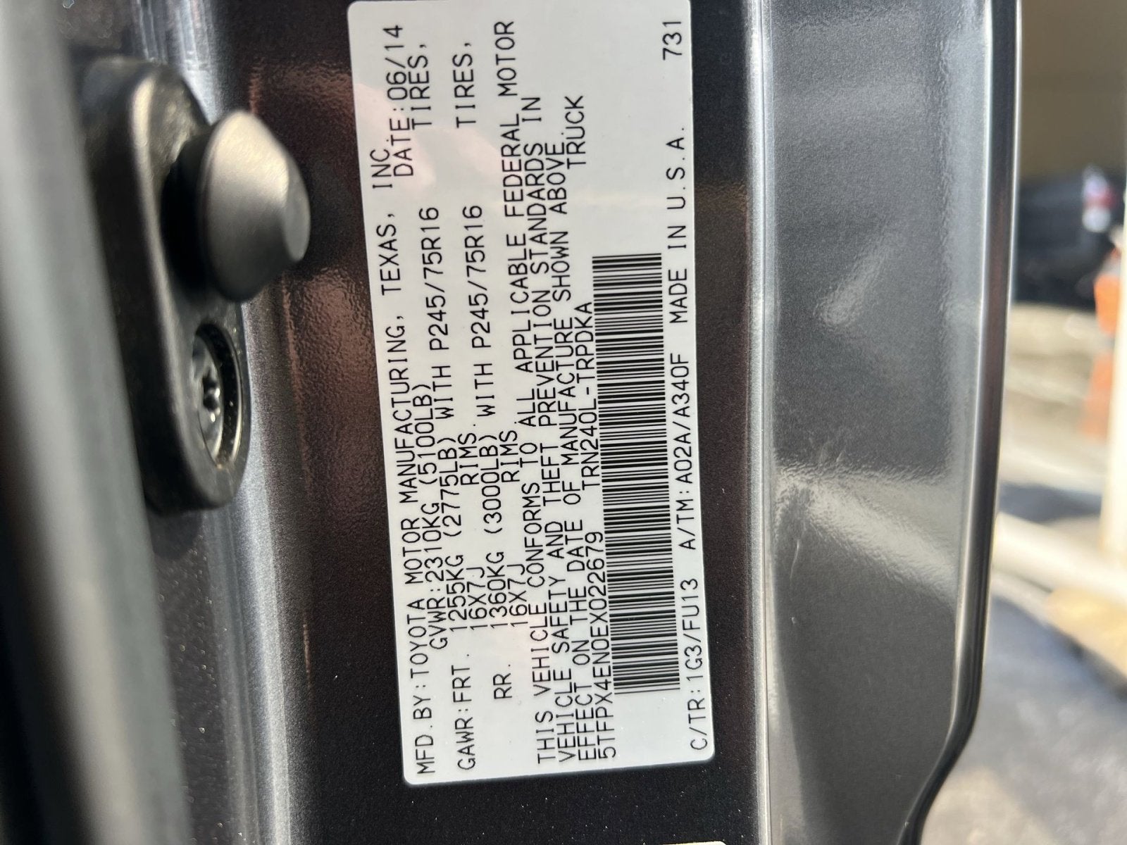 2014 Toyota Tacoma Base