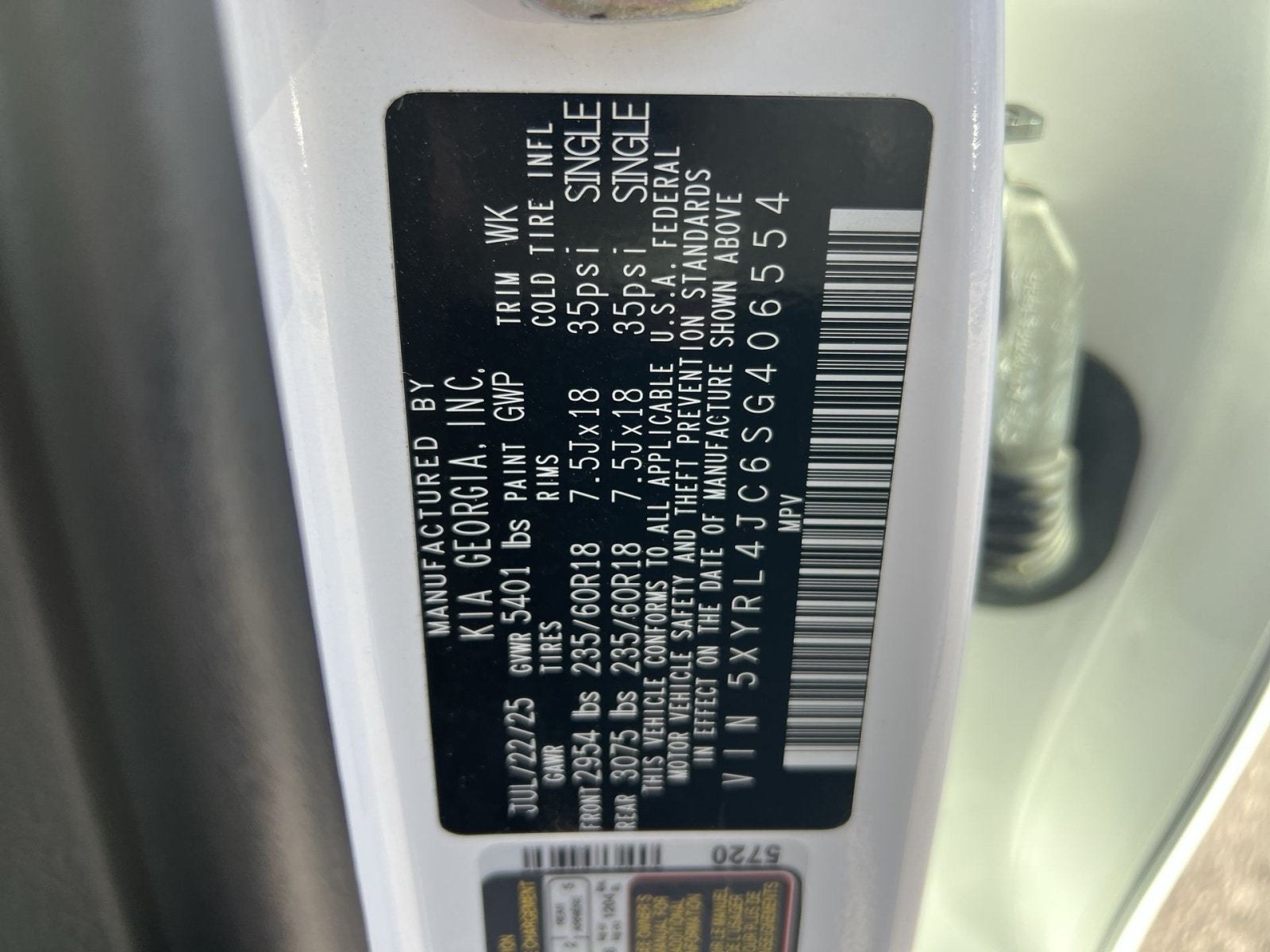 2025 Kia Sorento S