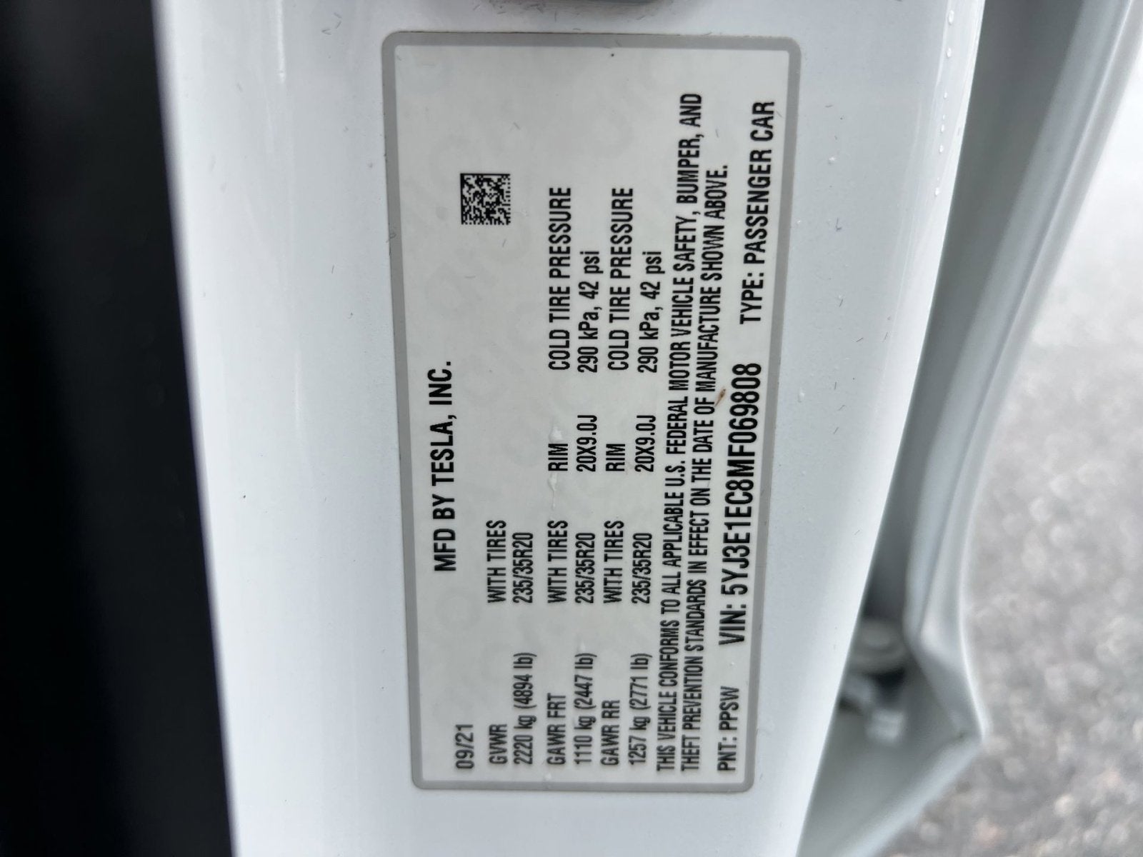 2021 Tesla Model 3 Performance