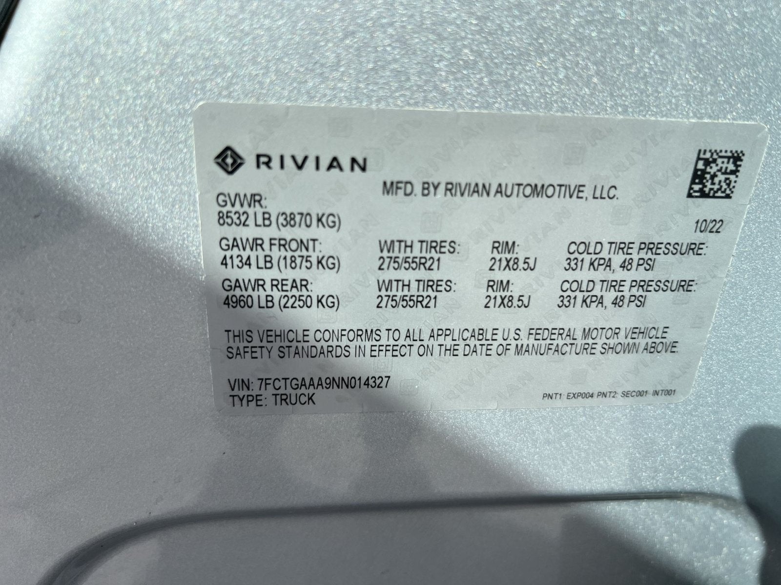 2022 Rivian R1T Adventure